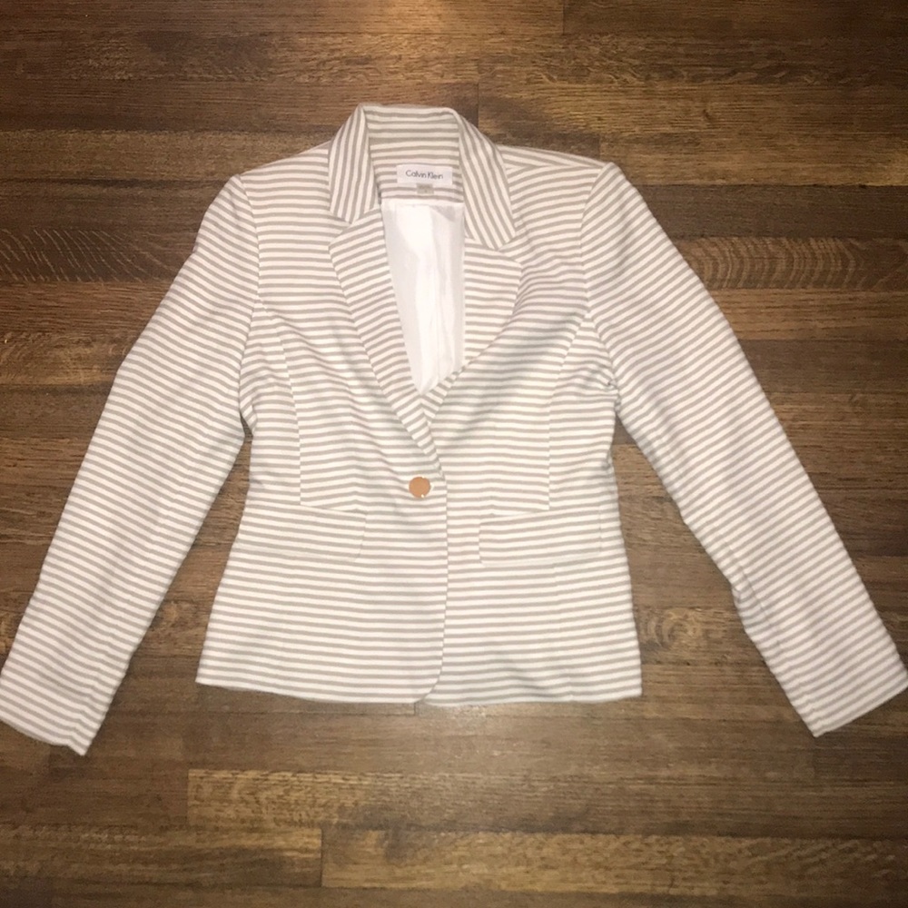 Calvin Klein Striped Blazer